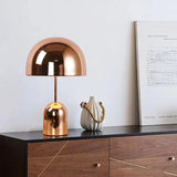 Modern Mushroom Table Lamp  Chrome Dome Design - Detailed view