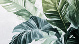 Large scale Monstera leaf wallpaper design file showing detailed tropical pattern