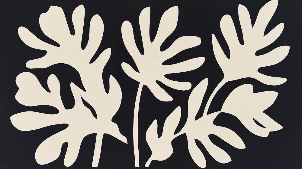 Black and white Monstera leaf wallpaper design file showing detailed leaf pattern and contrast