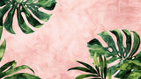 Monstera leaf design file showing detailed pink and green botanical pattern