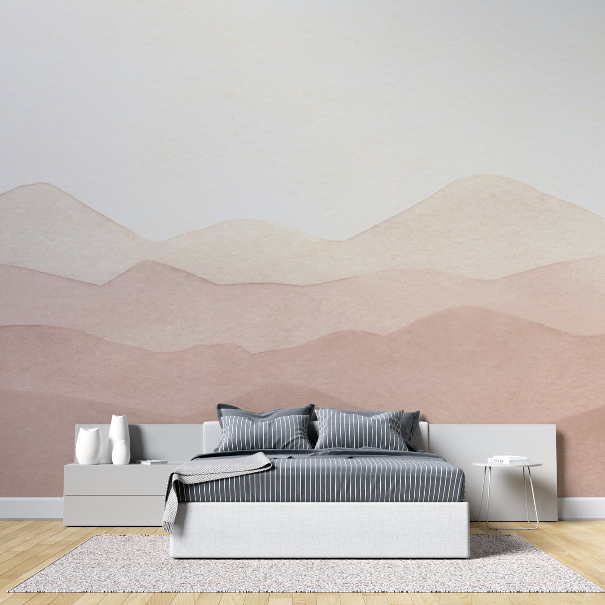 Mountain range design adding sophistication to a dining room space