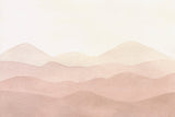 Mountain landscape wallpaper design file showing full pattern and neutral color palette