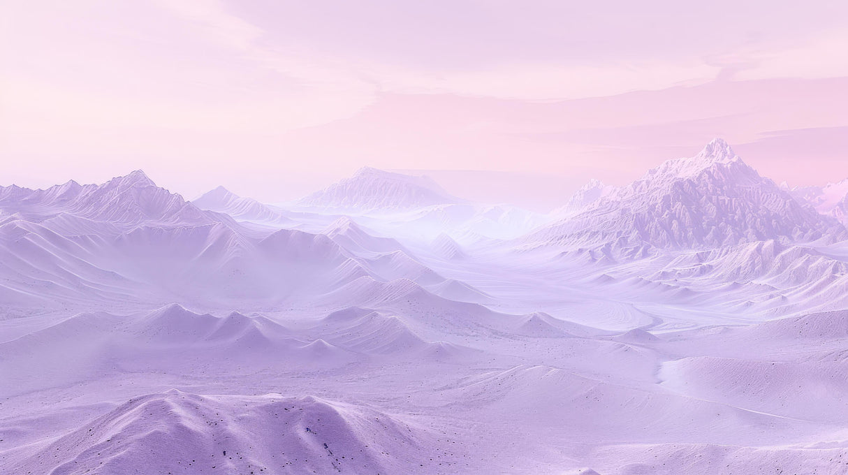 Purple Mountain Range design file showing detailed misty peaks pattern and color gradients