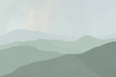 Mountain landscape wallpaper design file showing detailed green gradients and pattern