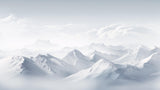 Mountain wallpaper design file showing watercolor texture and snowy peaks pattern