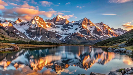 Mountain peaks at golden hour design file showing intricate pattern details