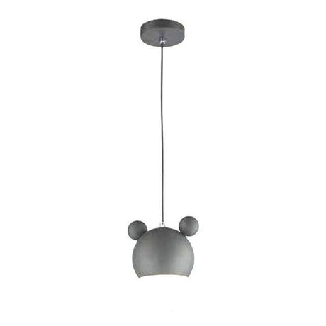 Kids Pendant Light  Mouse Shape Design in Gray Metal - Product detail 9