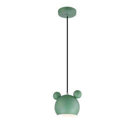 Kids Pendant Light  Mouse Shape Design in Gray Metal - Product detail 11