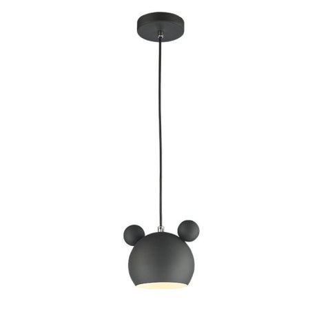 Kids Pendant Light  Mouse Shape Design in Gray Metal - Product detail 7