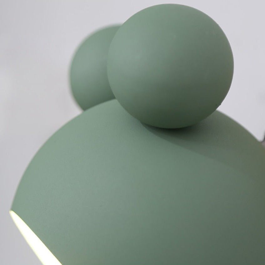 Kids Wall Light  Pink Mouse Design With Wood Mount - Product detail 7