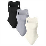 Seamless Shaping Bodysuit  Ribbed Compression Tank Design - Product detail 9