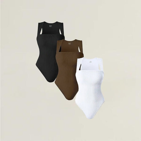 Seamless Shaping Bodysuit  Ribbed Compression Tank Design - Product detail 7