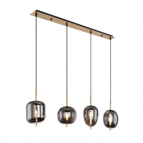 Modern Pendant Light  Smoke Glass Multi Globe Design - Product detail 24