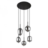 Modern Pendant Light  Smoke Glass Multi Globe Design - Product detail 18