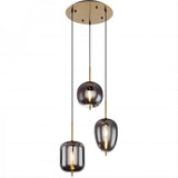 Modern Pendant Light  Smoke Glass Multi Globe Design - Product detail 23