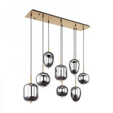 Modern Pendant Light  Smoke Glass Multi Globe Design - Product detail 12