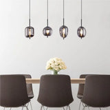 Modern Pendant Light  Smoke Glass Multi Globe Design - Product detail 6