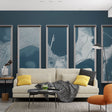 Map Mural Wallpaper  Modern City Blueprint Design - Premium wallpaper design showcase