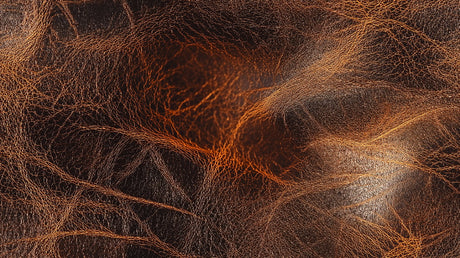 Abstract Mural Wallpaper  Copper Neural Network Design - Detailed wallpaper pattern view