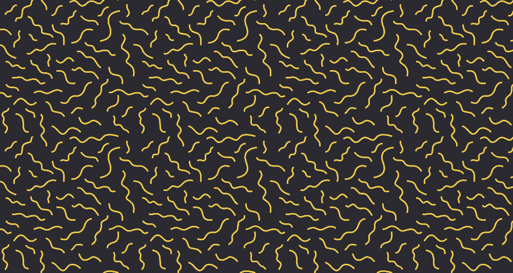 Geometric Mural Wallpaper  Modern Gold Wave Pattern on Black - Detailed wallpaper pattern view