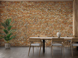 Brick Mural Wallpaper | Industrial Terracotta Design