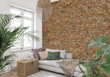 Brick Mural Wallpaper | Industrial Terracotta Design