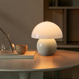 Retro Mushroom Table Lamp  Ceramic Orange Dome Design - Product detail 9