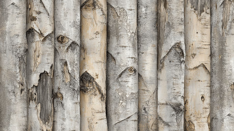 Birch tree bark pattern wallpaper design file showing detailed texture and natural coloring
