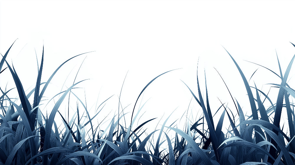 Minimalist blue grass design file showing detailed pattern and true colors