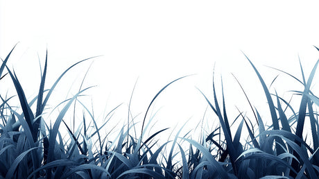 Minimalist blue grass design file showing detailed pattern and true colors