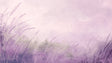 Purple meadow grass wallpaper creating a calming atmosphere in a modern living room with minimal furniture