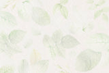 Design file showing detailed soft green leaves pattern on white background