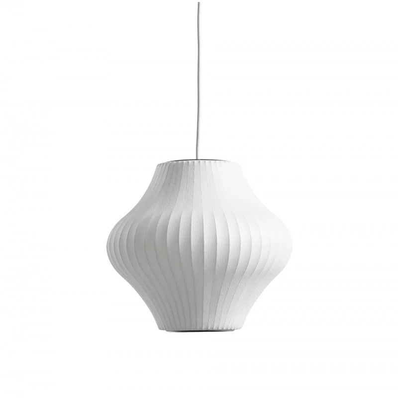 Modern Pendant Light  Pleated White Silk Shade - Product detail 9