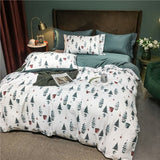 Holiday Cotton Duvet Set  Egyptian Cotton Christmas Tree Pattern - Product example