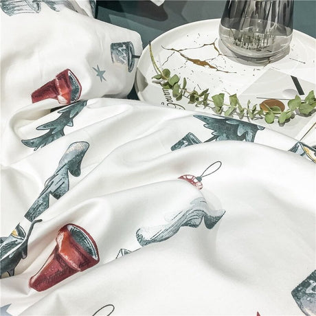 Holiday Cotton Duvet Set  Egyptian Cotton Christmas Tree Pattern - Product detail 6