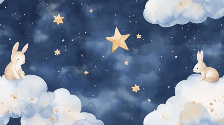 Night sky wallpaper design file showing detailed star pattern and cloud formations