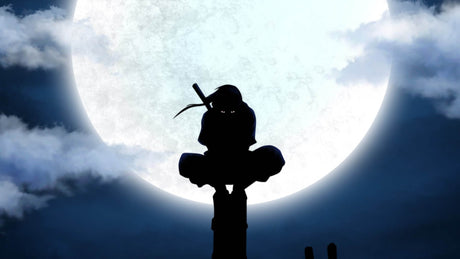 Ninja silhouette wallpaper design file showing detailed moonlight pattern and stars
