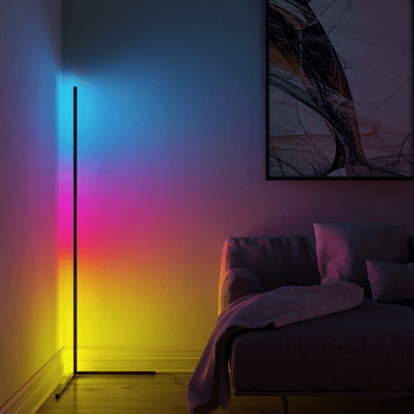 Modern Corner Floor Lamp  RGB Color Changing LED Design - Product detail 5