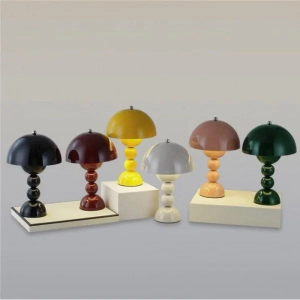 Modern Table Lamp  White Stacked Sphere Design - Detailed view