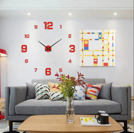 Reloj de Pared Moderno | Diseño de Números Flotantes 3D