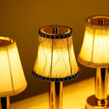 Modern Brass Table Lamp  Vintage Style LED Lighting - Detailed view