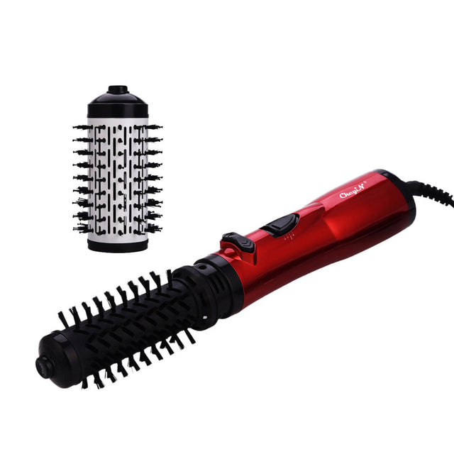 Professional Hot Air Brush  Rotating Blow Dryer With Dual Attachments - Product showcase