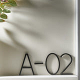 Modern House Numbers  Black Metal Address Plaque - Product detail 7