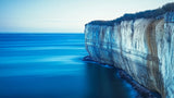 Ocean cliff wallpaper design file showing detailed white cliffs and azure waters pattern