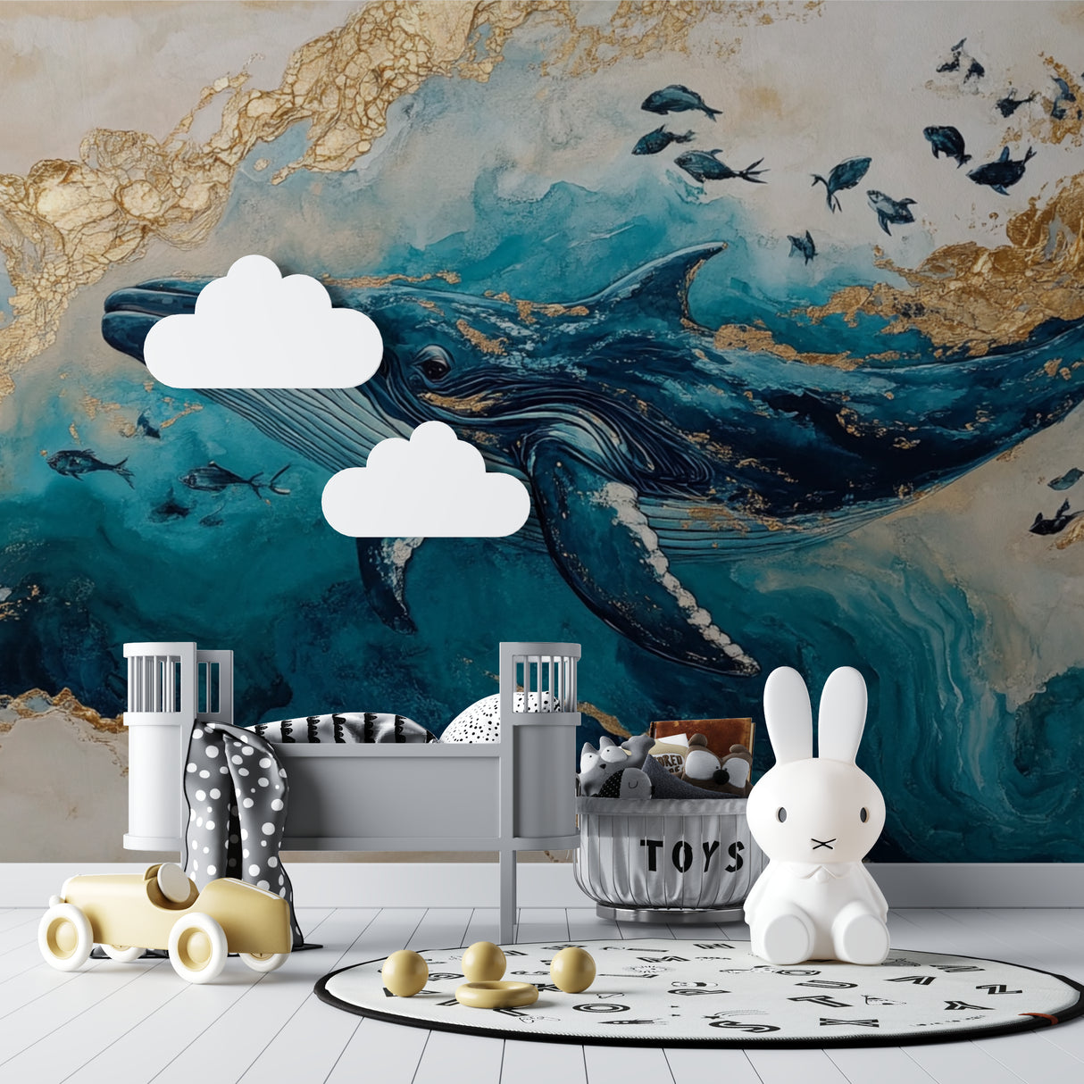 Ocean Mural brings underwater magic to children's playroom