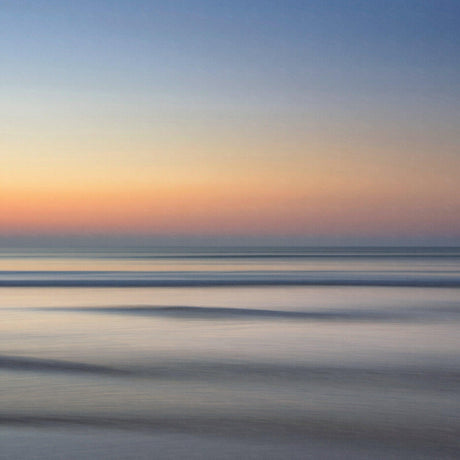 Design file of pastel sunset ocean wallpaper showing full pattern and color detail
