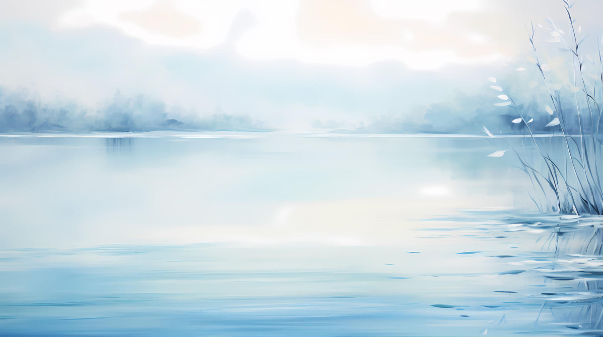 Ocean horizon wallpaper design file showing full watercolor pattern and color details