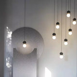 Minimalist Pendant Light  Volcanic Rock Glass Sphere Design - Product detail 10