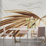 Palm leaf pattern enhancing an elegant hotel lobby entrance
