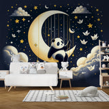 Panda Mural Wallpaper  Dreamy Night Sky Design - Premium wallpaper design showcase